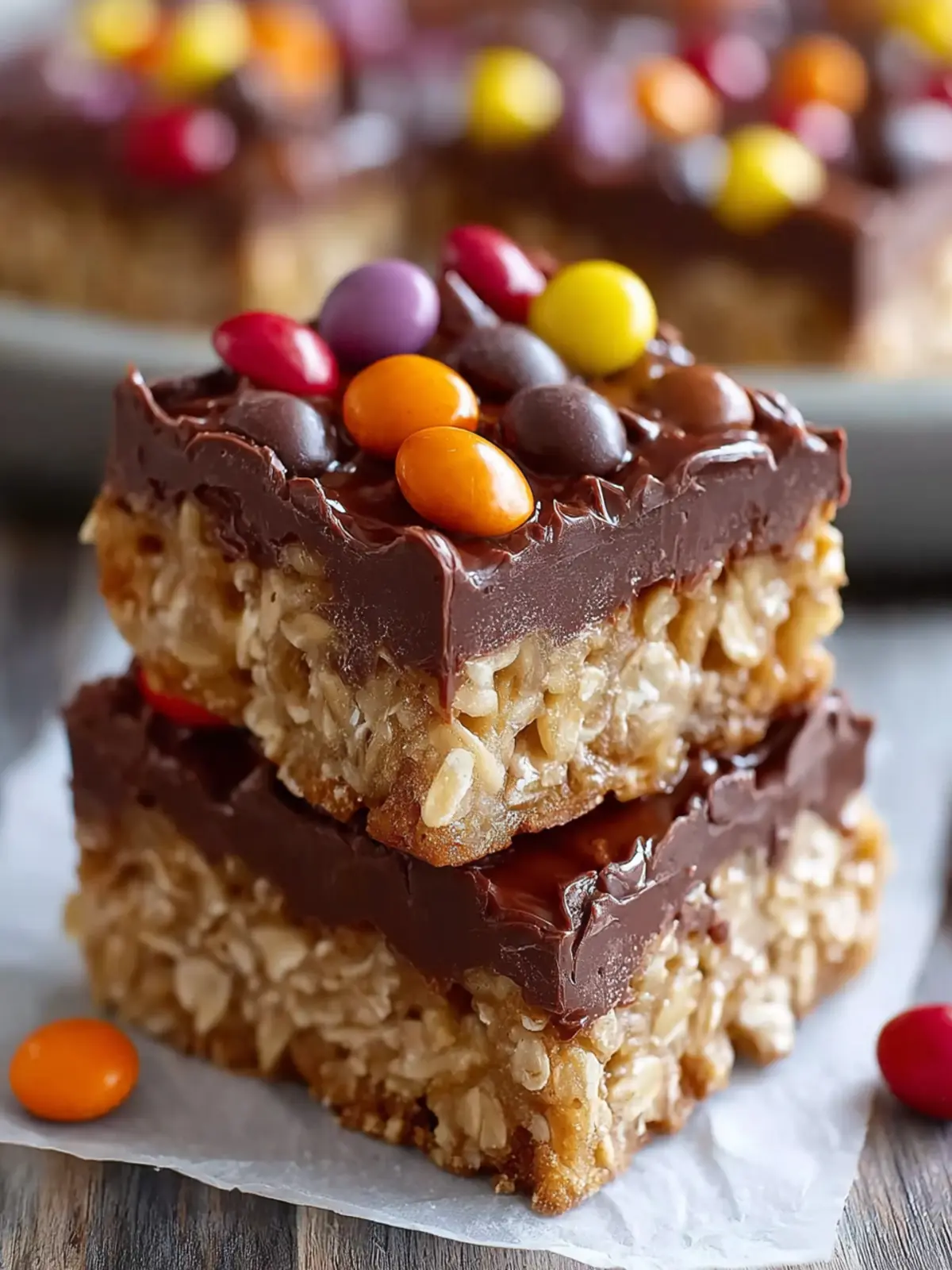 No Bake Chocolate Oatmeal Bars First Image