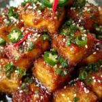 Crispy honey garlic tofu recipe that will amaze you! First Image