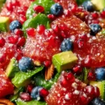 Red, Green, and Blue Christmas Salad First Image