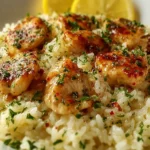 Chicken Scampi with Garlic Parmesan Rice: A Creamy Delight! First Image