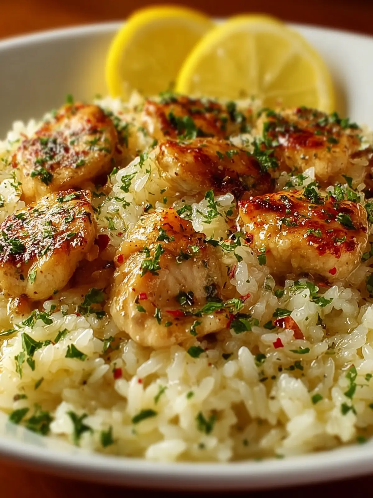 Chicken Scampi with Garlic Parmesan Rice: A Creamy Delight! First Image
