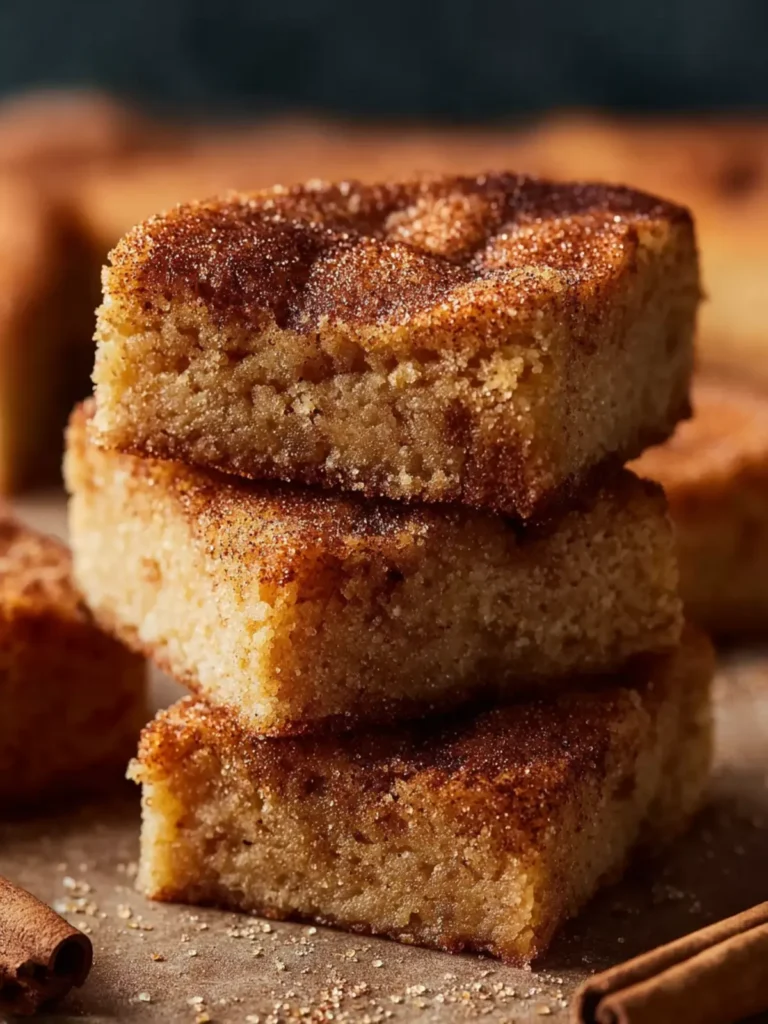 Cinnamon Sugar Blondies First Image
