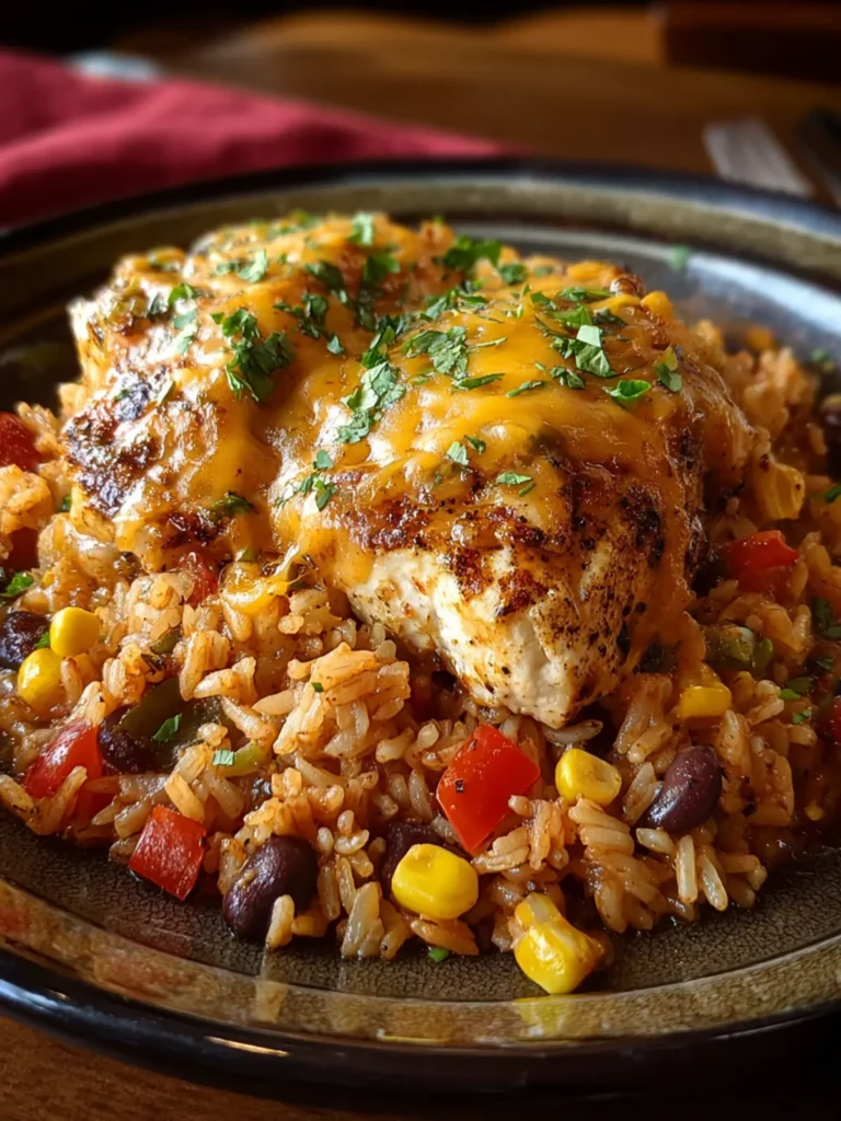 Cheesy Southwest Chicken and Rice First Image
