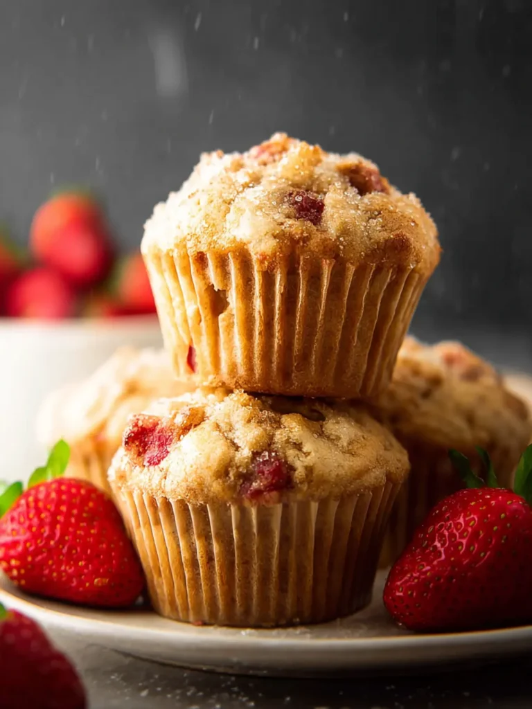 Gluten-Free & Vegan Strawberry Muffins First Image