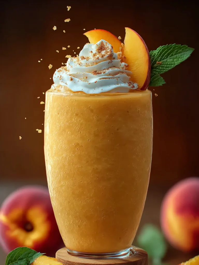 Peach Cobbler Smoothie First Image