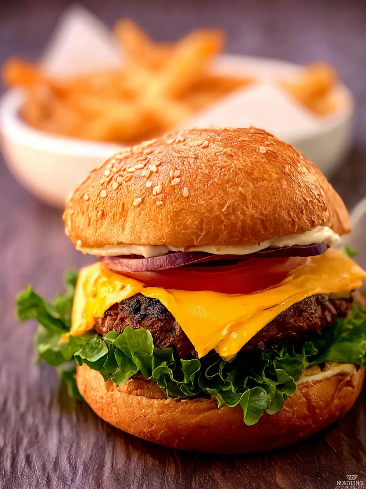 Quick and Easy Juicy Air Fryer Cheeseburgers First Image