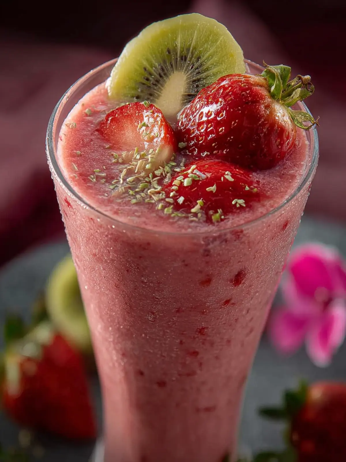 Strawberry Banana Kiwi Smoothie First Image