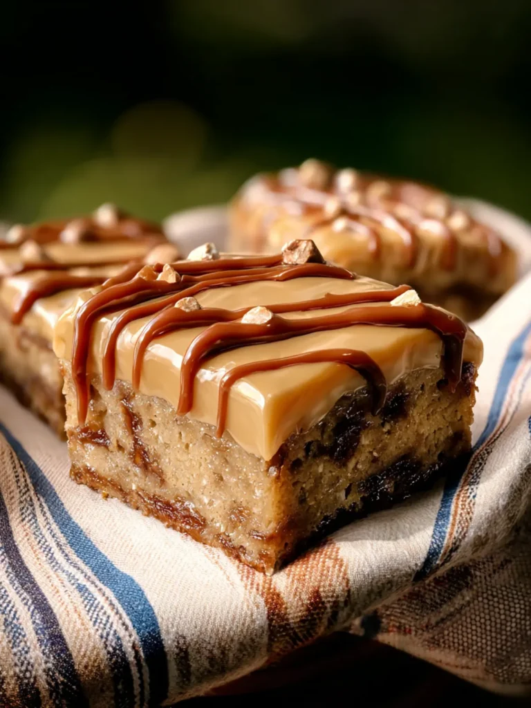 Irresistible Banana Bread Bars with Salted-Toffee Icing First Image