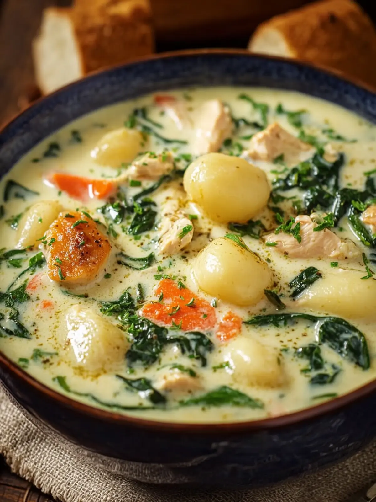 Olive Garden Copycat Chicken Gnocchi Soup First Image