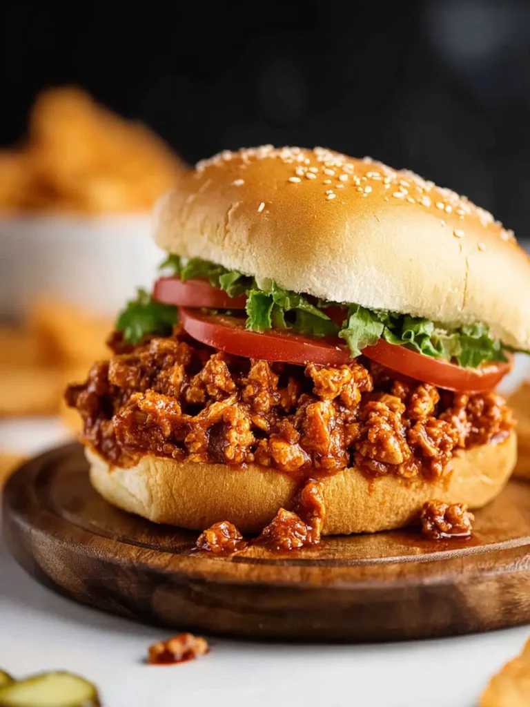 Cajun Chicken Sloppy Joes First Image