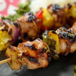 Gluten-Free Grilled Sweet and Sour Chicken Skewers First Image