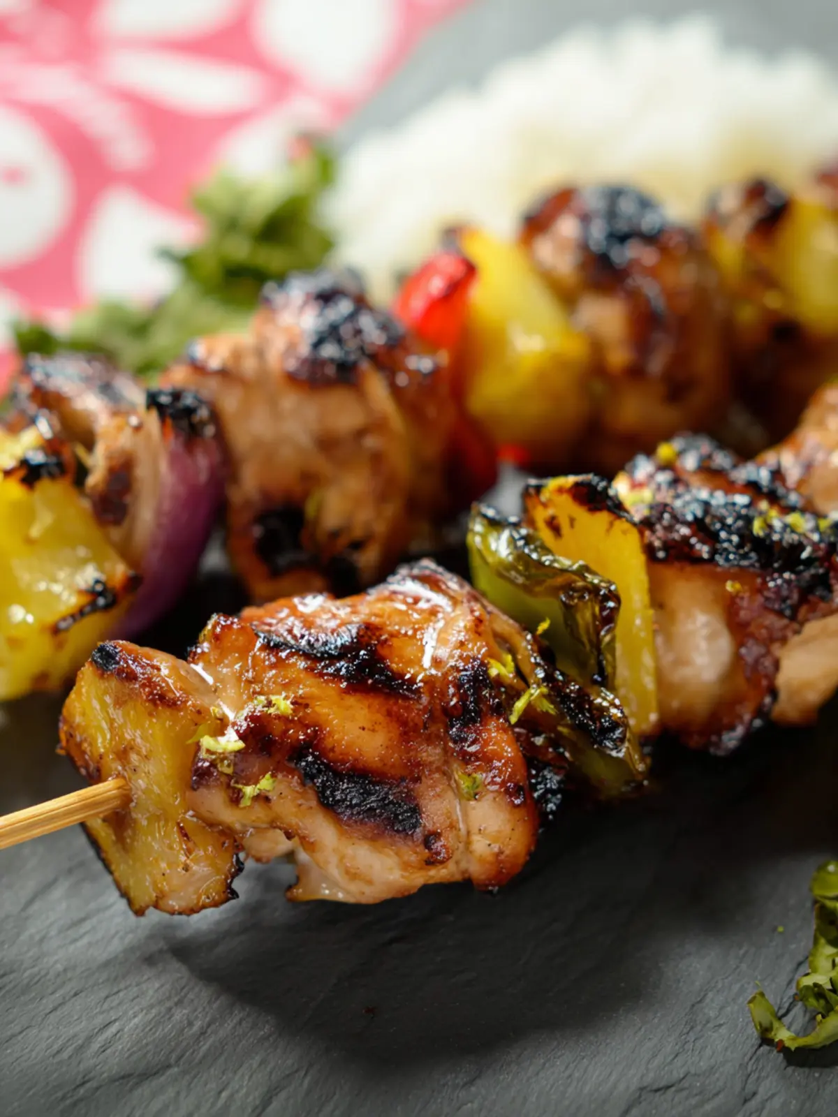 Gluten-Free Grilled Sweet and Sour Chicken Skewers First Image