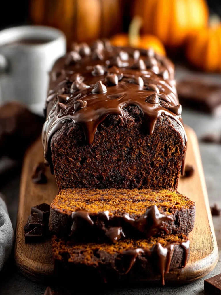 Irresistible Double Chocolate Pumpkin Bread Recipe First Image
