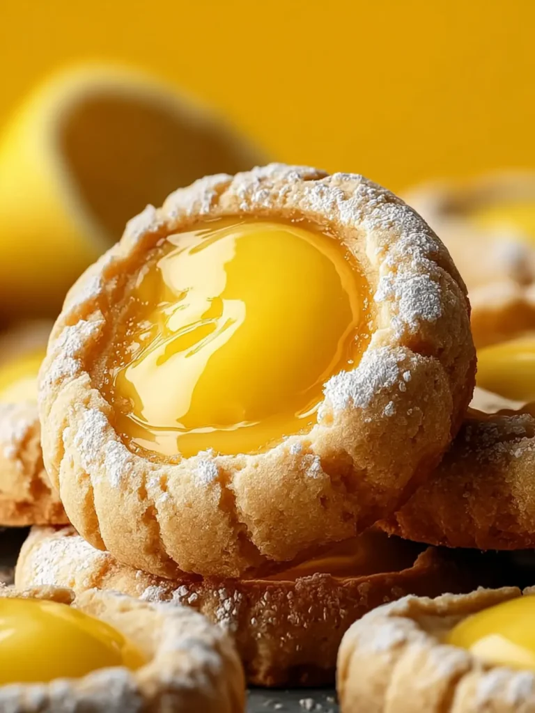 Lemon Curd Cookies Thumbprint Citrus Treat First Image