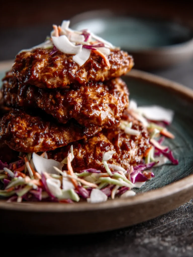Sticky Apple Cider Chicken with Crisp Autumn Slaw First Image
